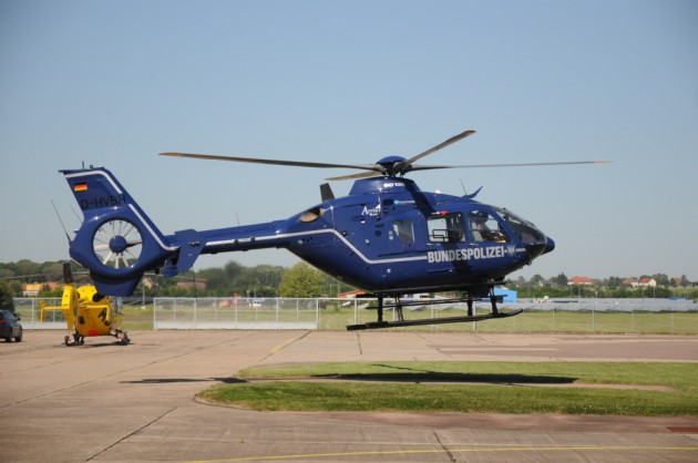 Bundespolizeihubschrauber Halle-Oppin